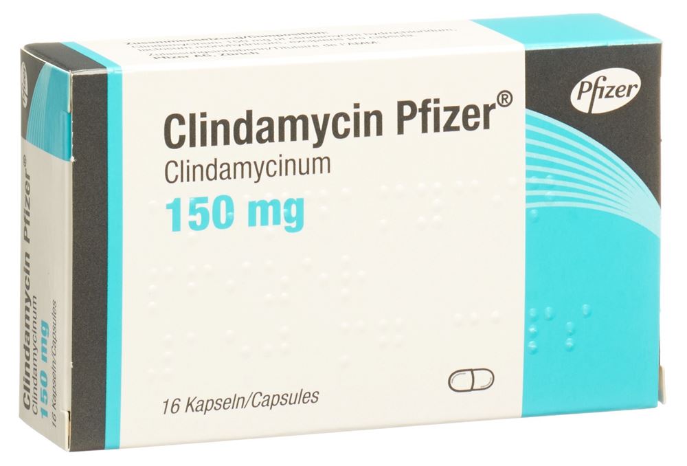 CLINDAMYCIN Pfizer caps 150 mg 16 pce