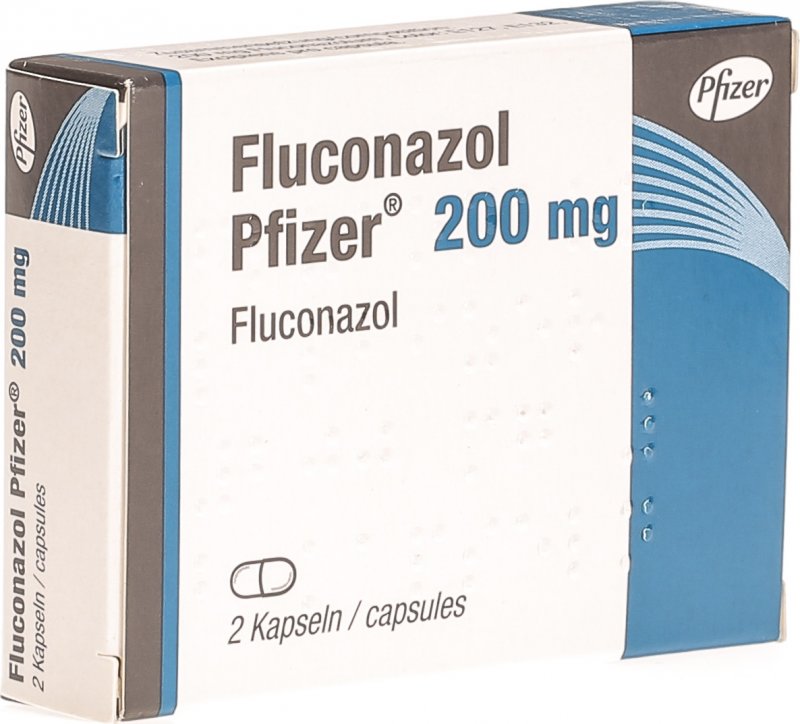 FLUCONAZOL Pfizer caps 200 mg 2 pce