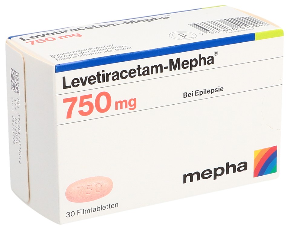 Levetiracetam-Mepha 750 mg, Filmtabletten