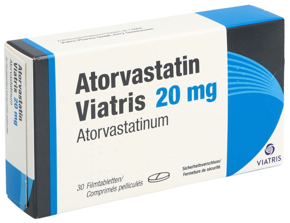 ATORVASTATIN Viatris cpr pell 20 mg 30 pce