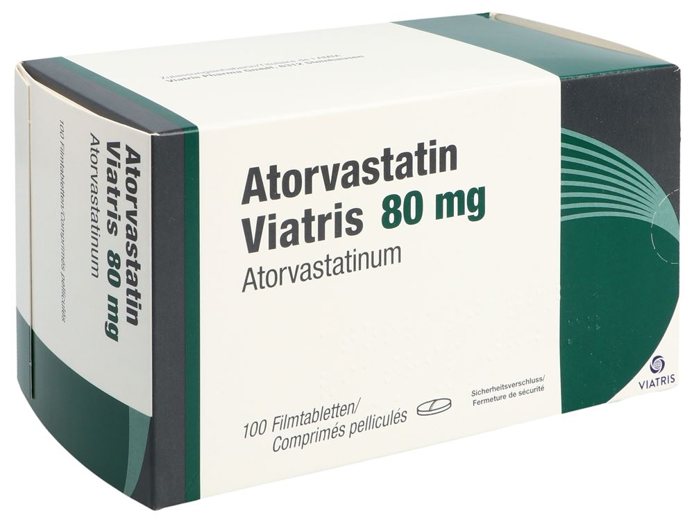 Atorvastatin Viatris 80 mg, Filmtabletten