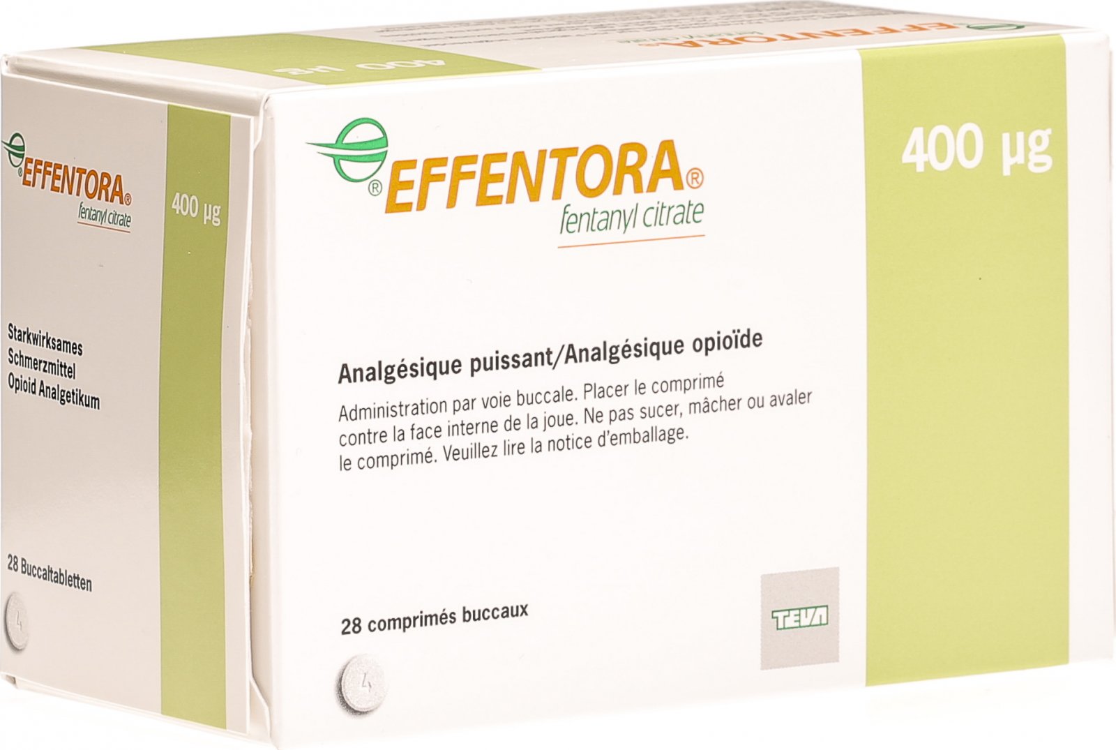Effentora 400 mcg, Buccaltabletten