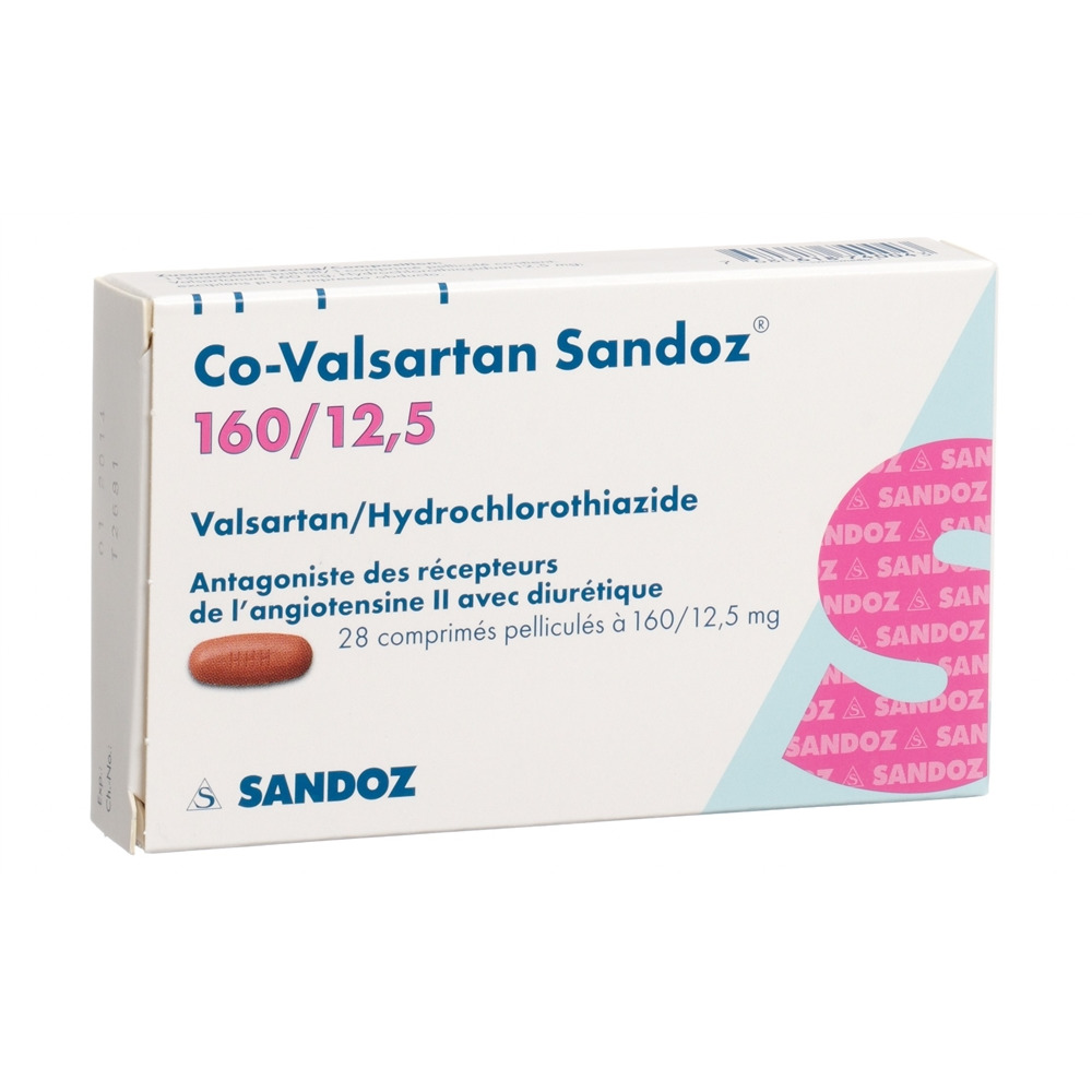 Co-Valsartan Sandoz 160/12.5, Filmtabletten