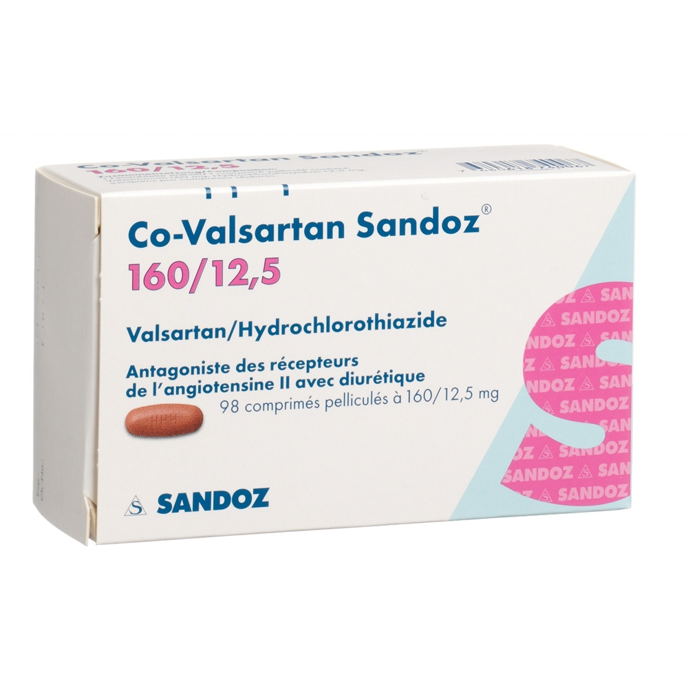Co-Valsartan Sandoz 160/12.5, Filmtabletten