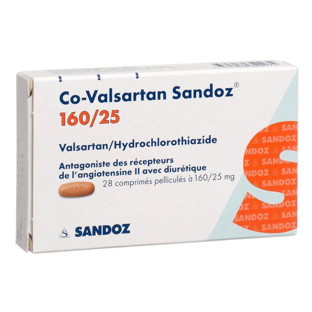 Co-Valsartan Sandoz 160/25, Filmtabletten