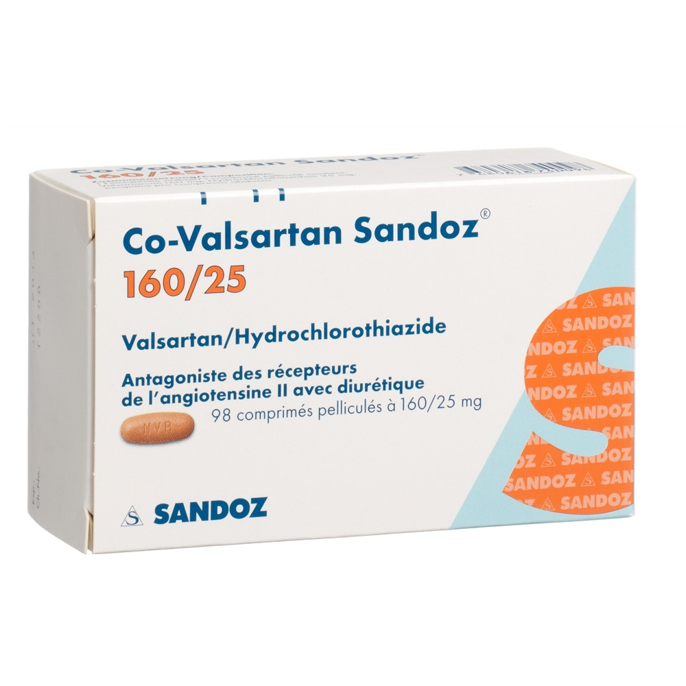 Co-Valsartan Sandoz 160/25, Filmtabletten