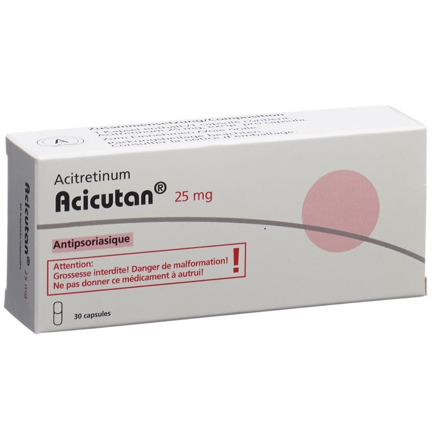 ACICUTAN caps 25 mg 30 pce