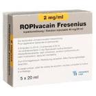 Ropivacain Fresenius 2 mg/ml, Injektions-/Infusionslösung