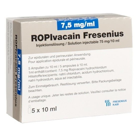 Ropivacain Fresenius 5 mg/ml, Injektionslösung