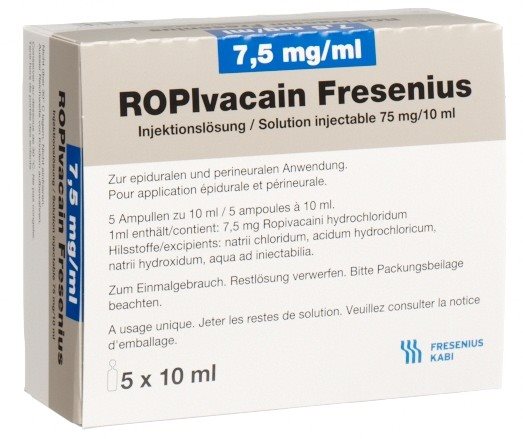 Ropivacain Fresenius 7.5 mg/ml, Injektionslösung