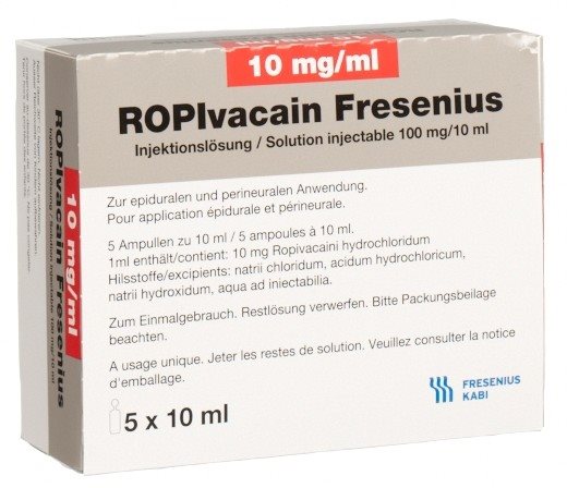 Ropivacain Fresenius 10 mg/ml, Injektionslösung