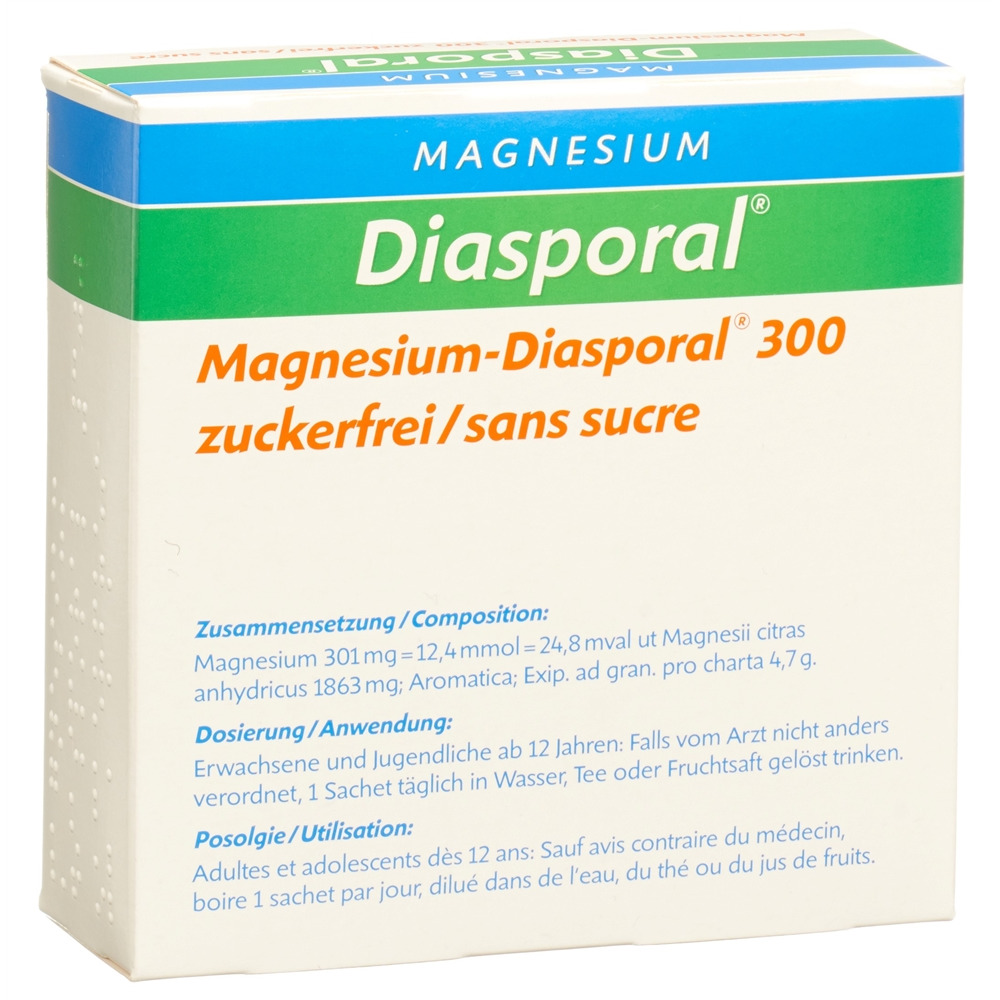 MAGNESIUM DIASPORAL 300 mg sans sucre sach 20 pce