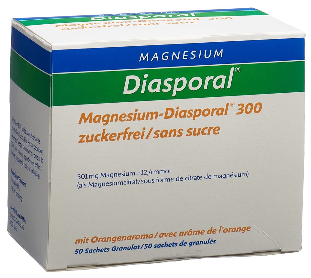MAGNESIUM DIASPORAL 300 mg sans sucre sach 50 pce