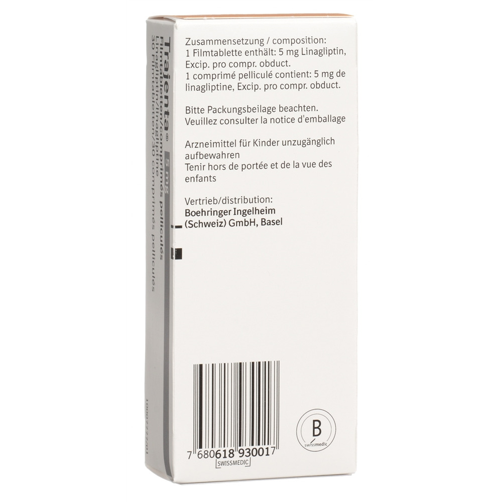 TRAJENTA cpr pell 5 mg 30 pce