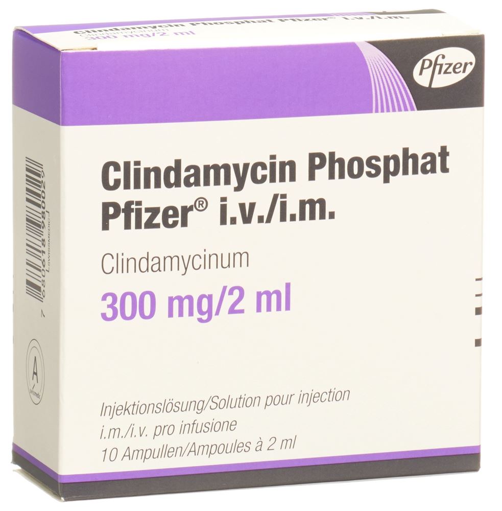 CLINDAMYCIN PHOSPHAT Pfizer 300 mg/2ml 10 amp 2 ml