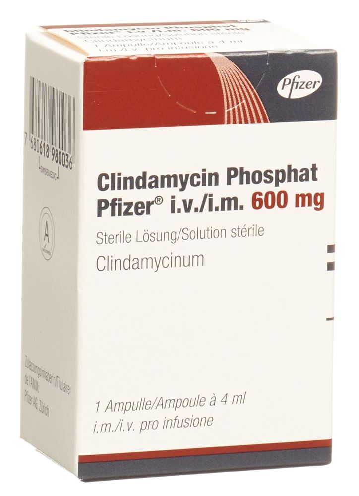 Clindamycin Phosphat Pfizer i.v./i.m. 600 mg, Injektionslösung