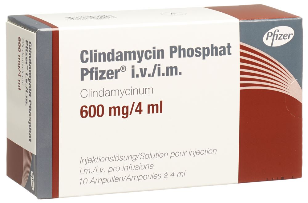 CLINDAMYCIN PHOSPHAT Pfizer 600 mg/4ml 10 amp 4 ml