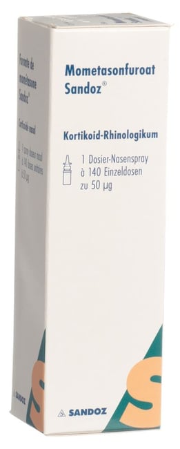 FUROATE MOMETASON Sandoz 50 mcg spr dos 140 dos