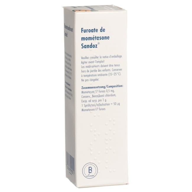 FUROATE MOMETASON Sandoz 50 mcg spr dos 140 dos