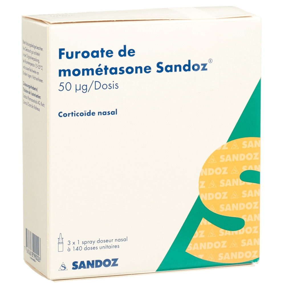 FUROATE MOMETASON Sandoz 50 mcg 3 spr dos 140 dos