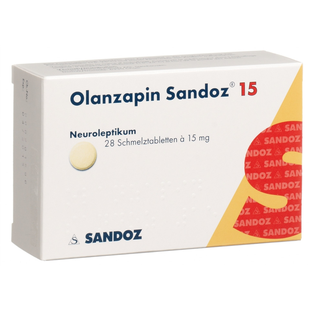 OLANZAPINE Sandoz cpr orodisp 15 mg 28 pce