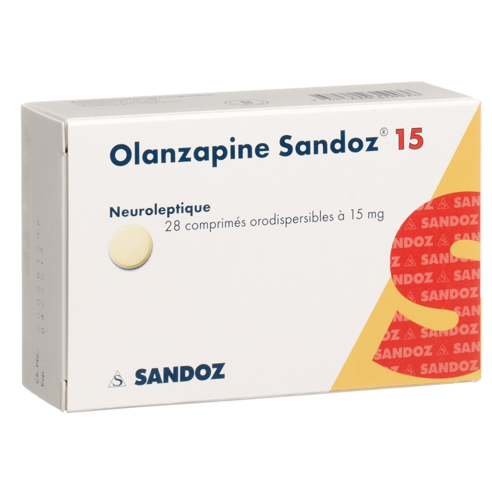 OLANZAPINE Sandoz cpr orodisp 15 mg 28 pce