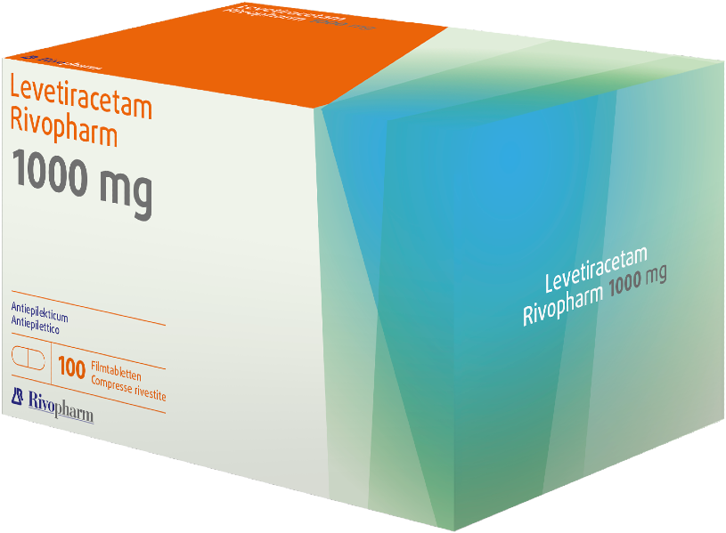 Levetiracetam Rivopharm 1000, compresse rivestite con film
