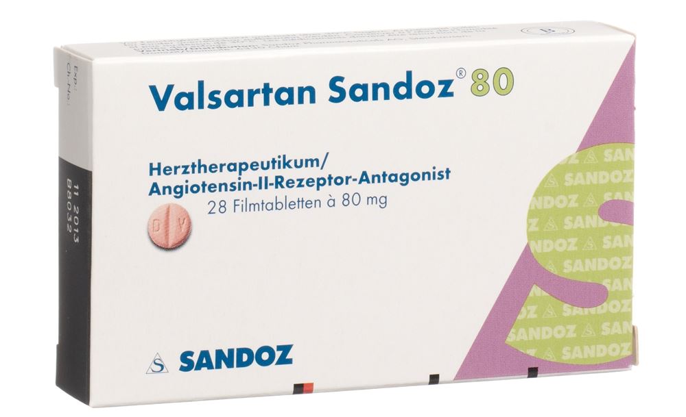 VALSARTAN Sandoz cpr pell 80 mg 28 pce