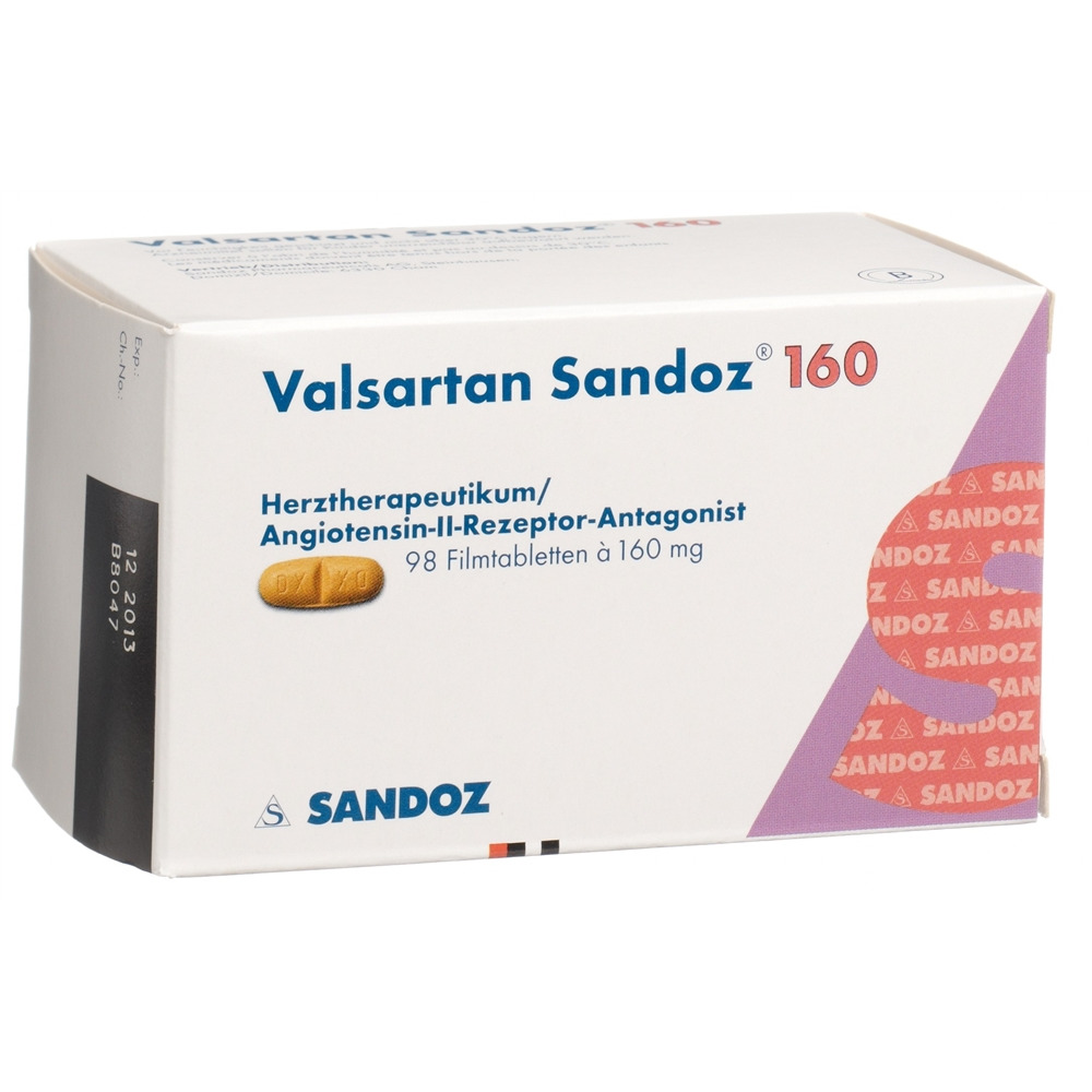 VALSARTAN Sandoz cpr pell 160 mg 98 pce