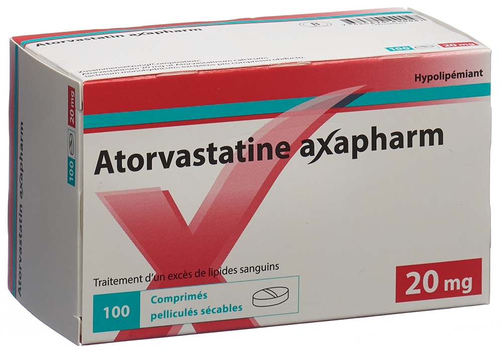 Atorvastatin axapharm 20 mg, Filmtabletten