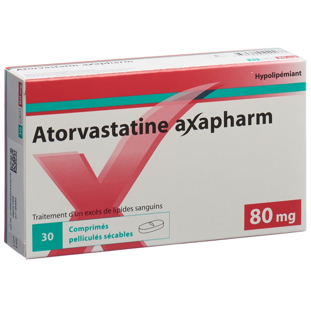Atorvastatin axapharm 80 mg, Filmtabletten
