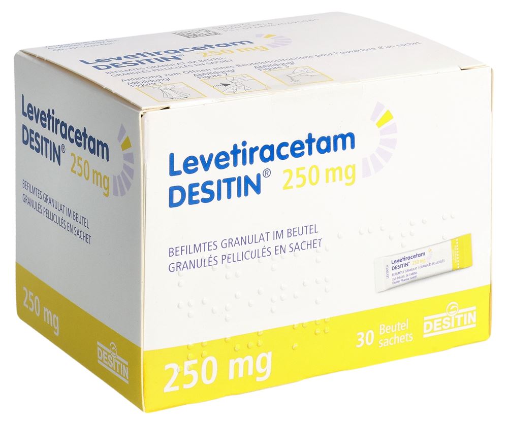 Levetiracetam Desitin 250 mg, befilmtes Granulat im Beutel