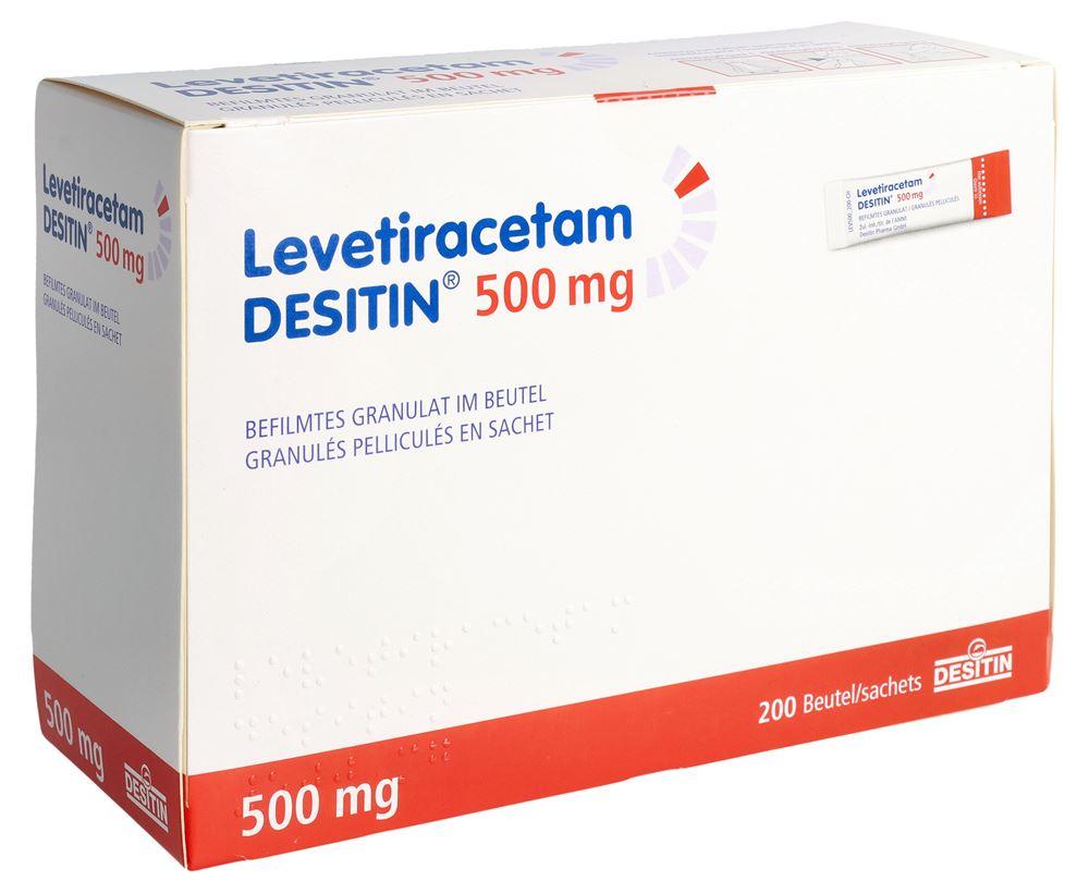 LEVETIRACETAM DESITIN mini cpr pel 500 mg 200 pce