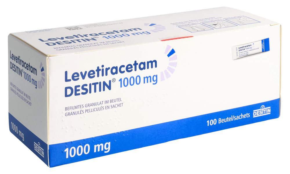 LEVETIRACETAM DESITIN mini cpr pel 1000 mg 100 pce
