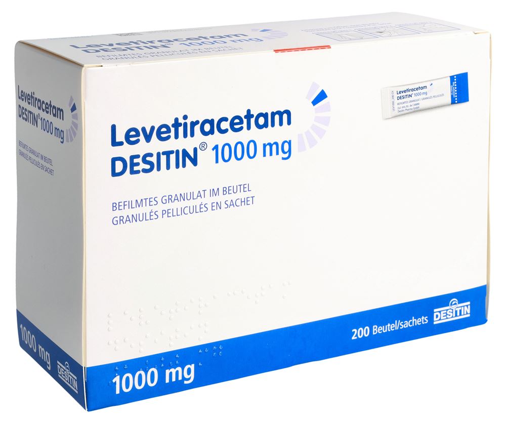 LEVETIRACETAM DESITIN mini cpr pel 1000 mg 200 pce