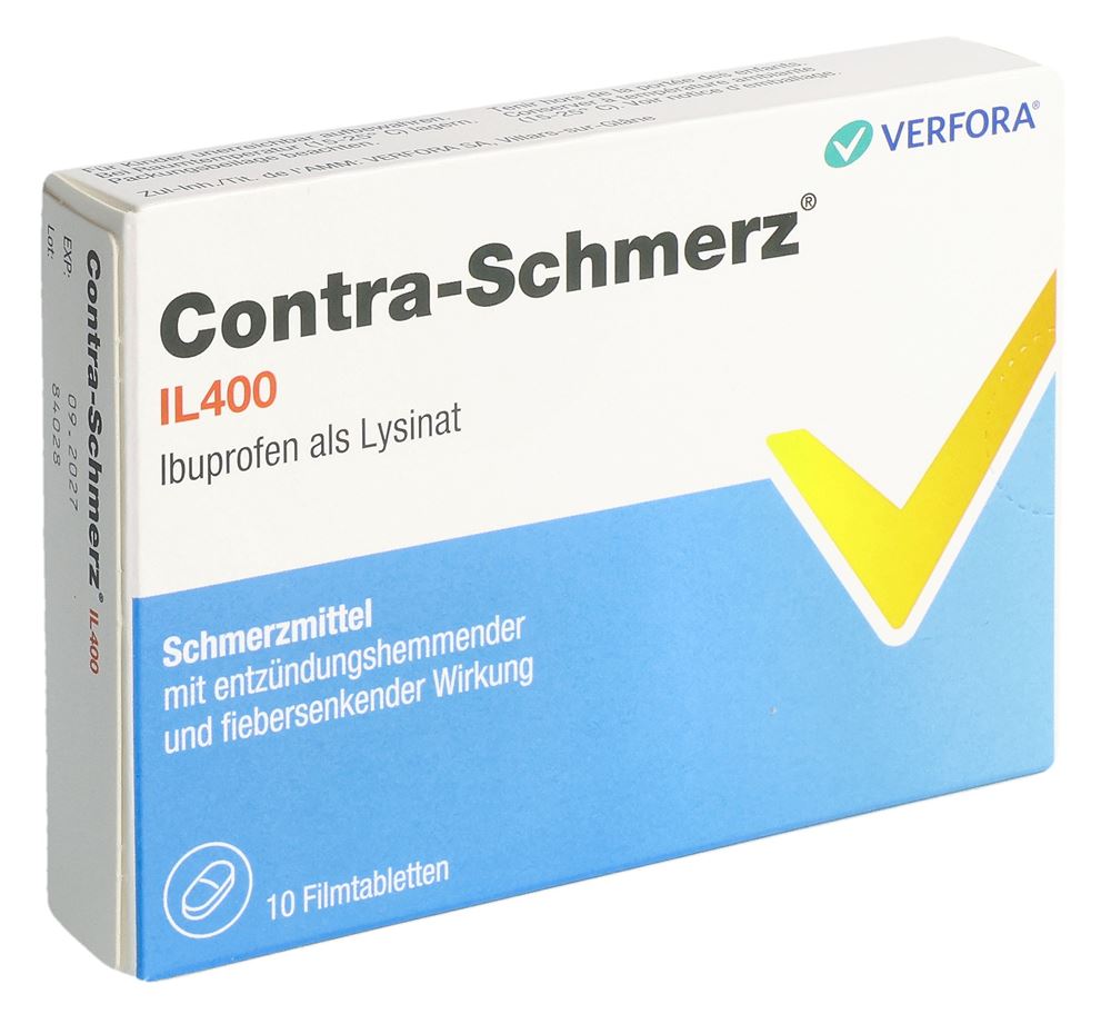 CONTRA-SCHMERZ IL cpr pell 400 mg 10 pce