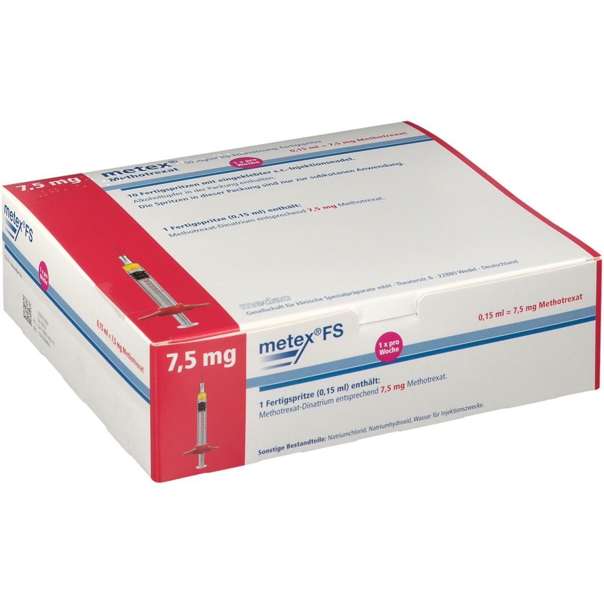 Methrexx 7.5 mg/0.75 ml, Injektionslösung in einer Fertigspritze