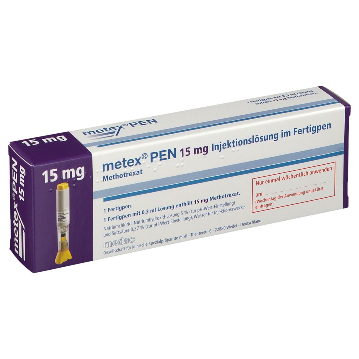 Methrexx 15 mg/1.5 ml, Injektionslösung in einer Fertigspritze