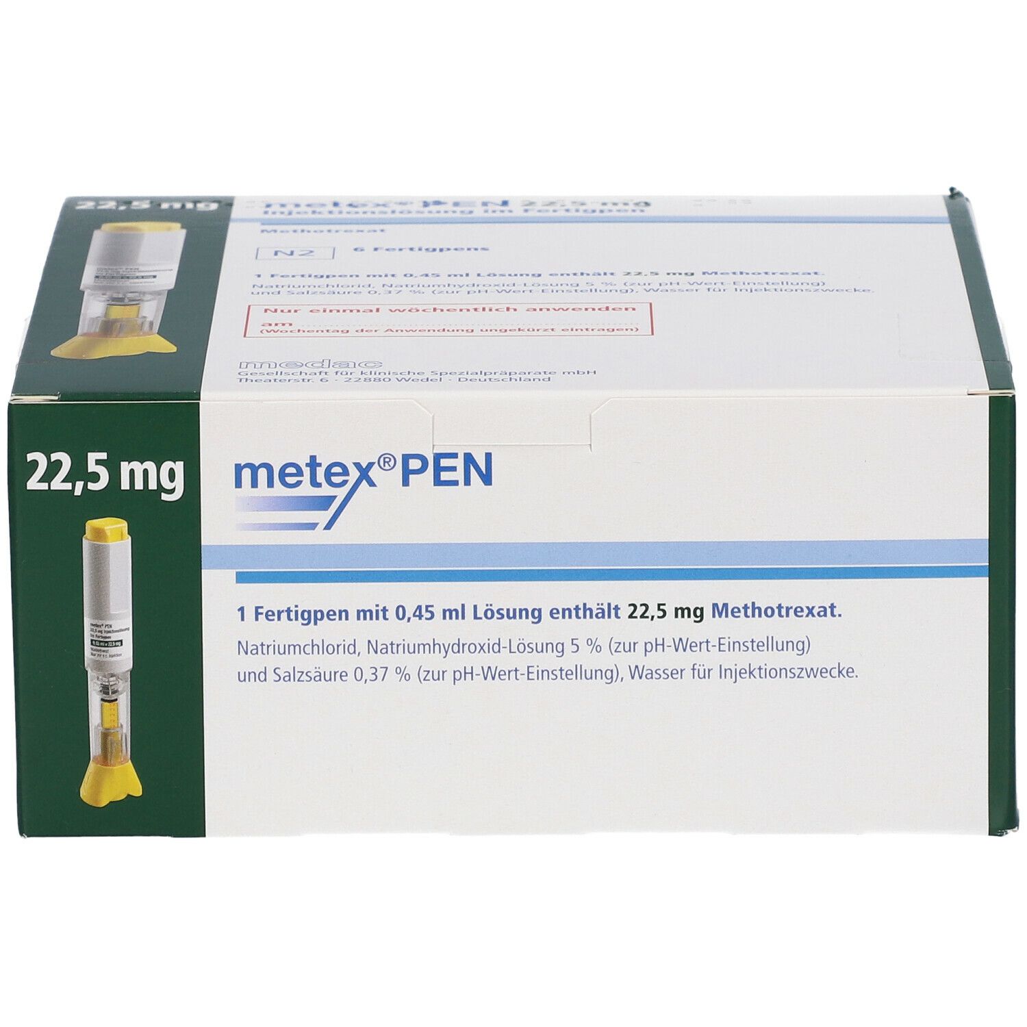 Methrexx  22.5 mg/1.125 ml, Injektionslösung in einer Fertigspritze