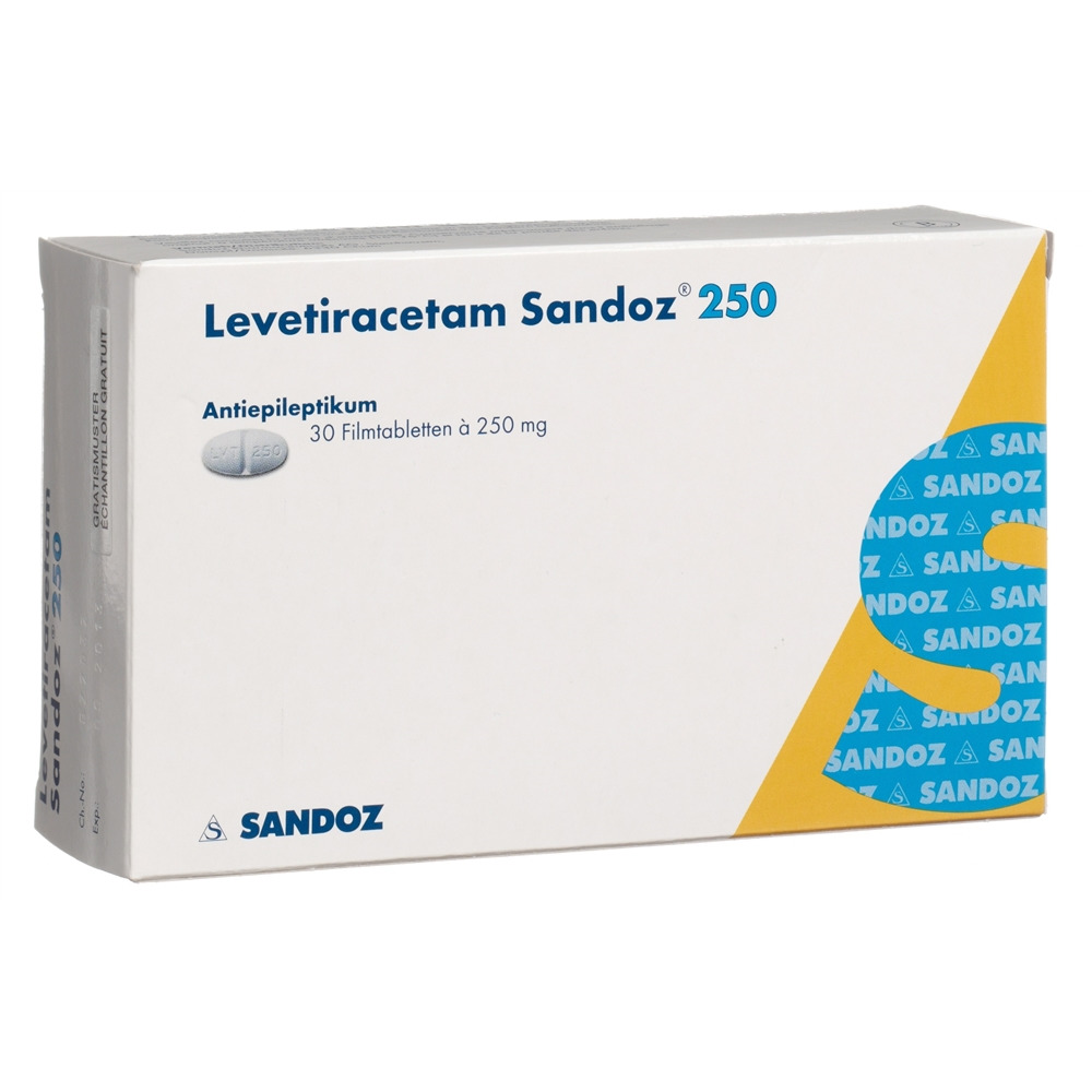 LEVETIRACETAM Sandoz cpr pell 250 mg 30 pce