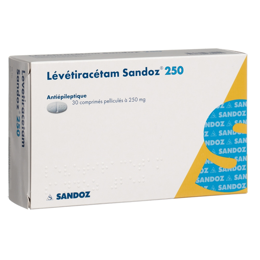 LEVETIRACETAM Sandoz cpr pell 250 mg 30 pce