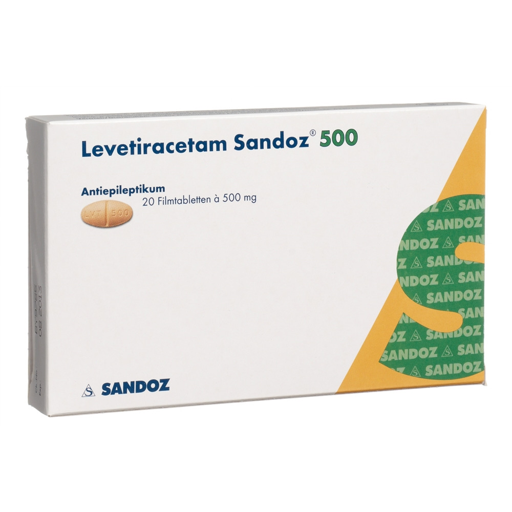 LEVETIRACETAM Sandoz cpr pell 500 mg 20 pce