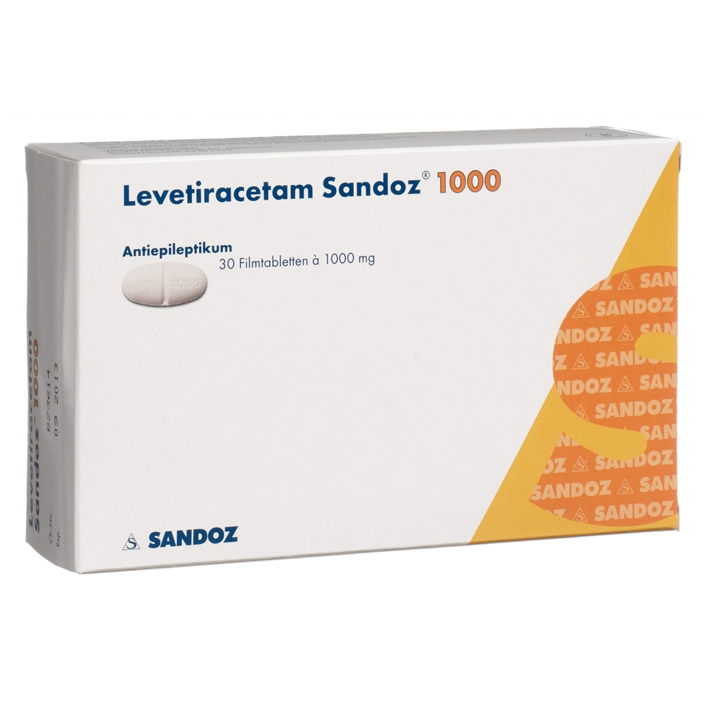 LEVETIRACETAM Sandoz cpr pell 1000 mg 30 pce