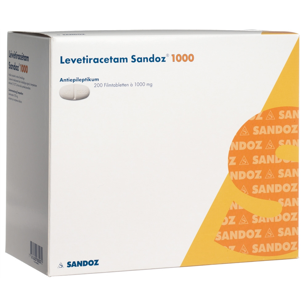 Levetiracetam Sandoz 1000 mg, Filmtabletten