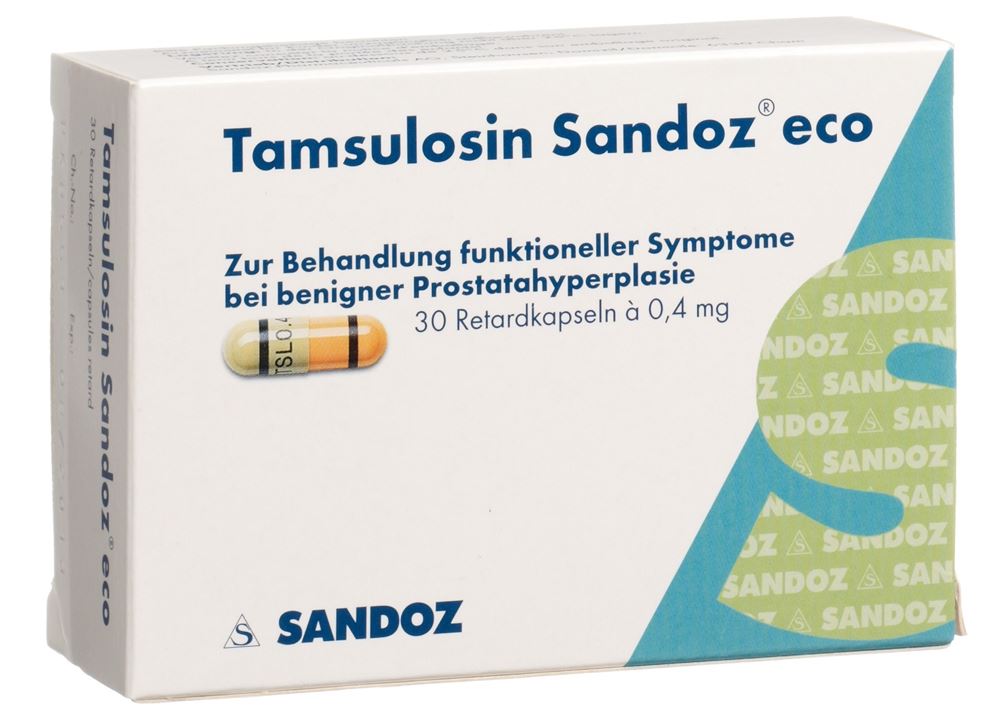 TAMSULOSINE Sandoz eco caps ret 0.4 mg 30 pce