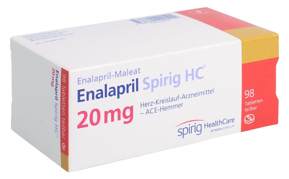 ENALAPRIL Spirig HC cpr 20 mg 98 pce