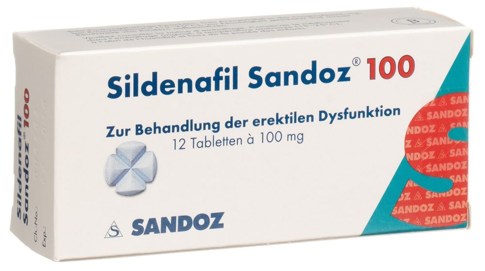 Sildenafil Sandoz 100 mg, Tabletten