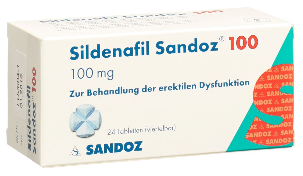 Sildenafil Sandoz 100 mg, Tabletten