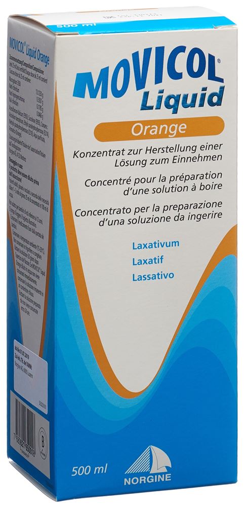 Movicol Liquid Orange, Konzentrat zur Herstellung einer Lösung zum Einnehmen