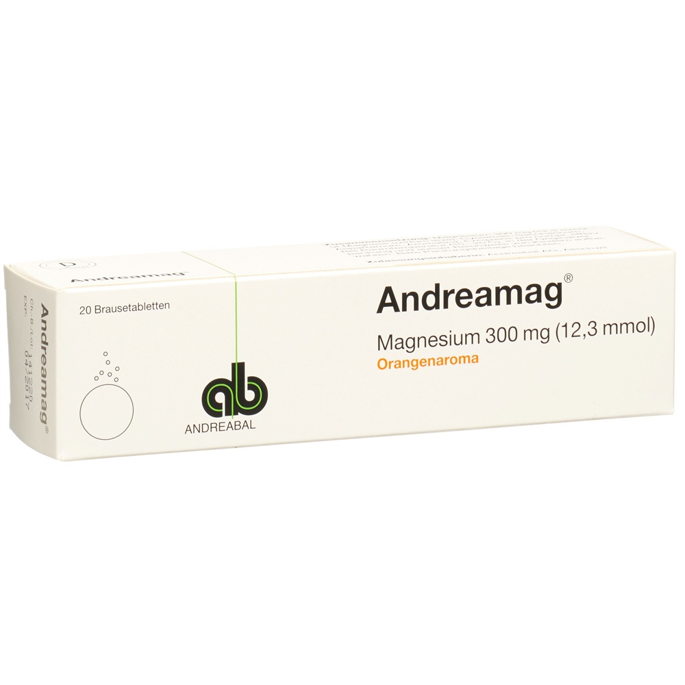 Andreamag mit Orangenaroma, Brausetabletten